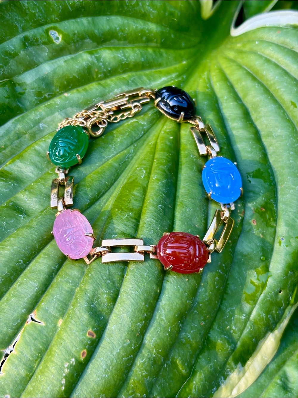 Vintage Scarab bracelet.